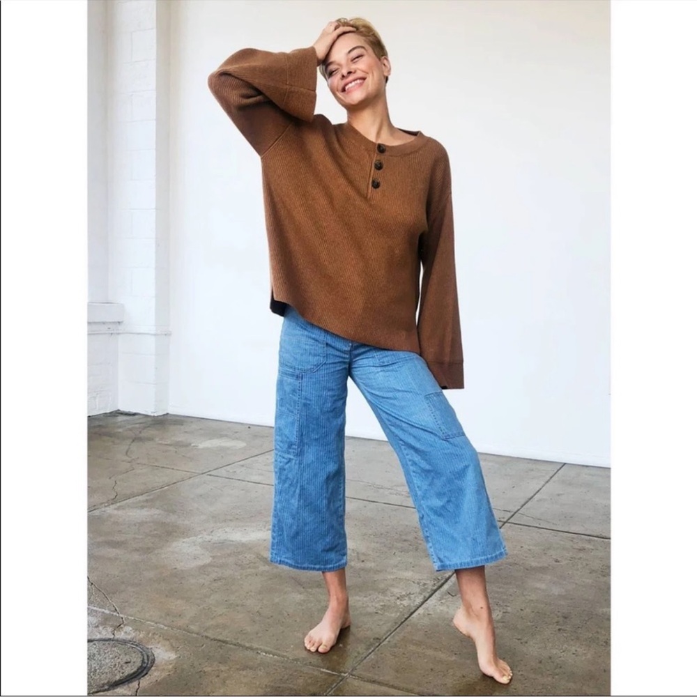 Lacausa La Brea Henley Sweater in Fox